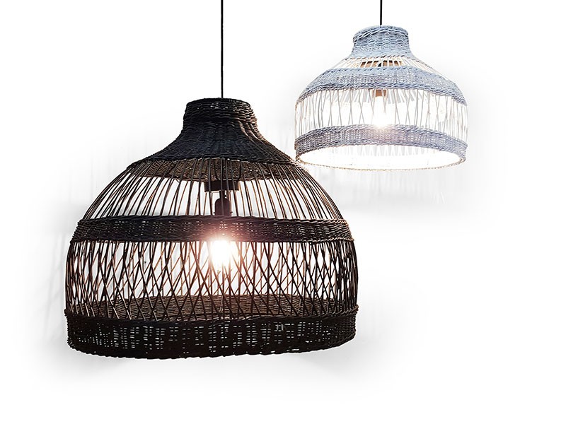 Rattan Dome Shape Pendant Lampshade. Rattan Dome Shape Pendant Lampshade.